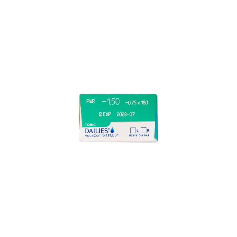 Dailys Aqua Comfort Plus Toric [BC] 8.8 [PWR] -1.75 [Astigmatism