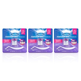 Dentek Temparin Max Repair Kit For Caps, Crowns, Fillings 0.09 oz | Pack of 3