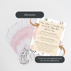 52 Affirmation Cards for Women - Positive Affirmations Cards | Daily Affirmations for Women | Self Care Motivational Cards | Powerful Affirmation Cards | Daily Affirmation Gifts for Women | Mindful Affirmation Cards | Words of Affirmation Cards | Affirma