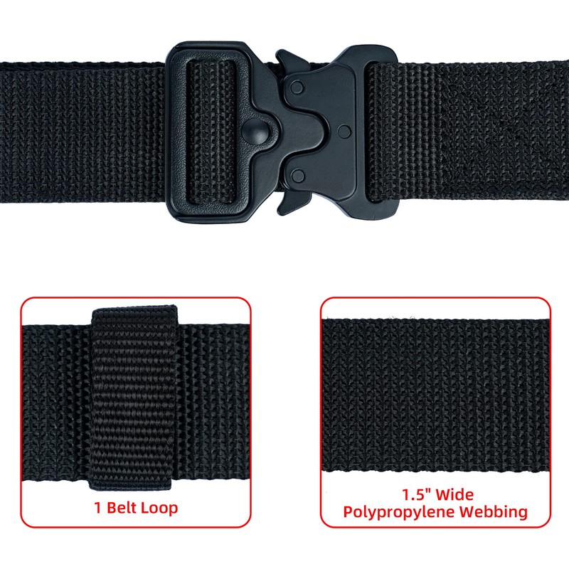 MELOTOUGH Quick Release Tool Belt 1.5 Inch Web Work Tool