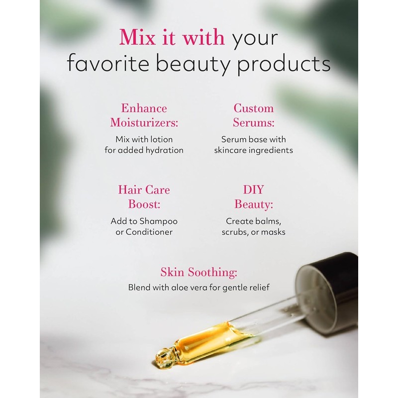 Leven Rose Jojoba Oil Organic Pure Cold Pressed Carrier Natural