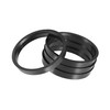 Hihaha 71.5mm to 64.1mm Universal Car Hub Centric Rings Black