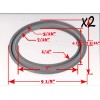 IMC AUDIO Pkg - 2 6x9 Inch Speaker Surround Foam