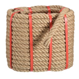 uxcell Natural Jute Rope, 3/4 in x 100 Ft Thick Twisted Manila Rope Multipurpose for Tug of War, Hammock, Climbing, Boating, Hanging