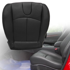 AOUTTUOA Driver Side Bottom Perforated Leather Seat Cover Black Compatible with Infiniti G37 2008 2009 2010 2011 2012 2013