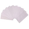 Vamqor 100% Cotton 10 Pack Fine Bandanas（Solid white）
