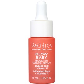 Pacifica Glow Baby Booster Mini Face Serum, Vitamin C & Glycolic Acid For Brightening Dull Skin, Fragrance-Free, Vegan & Cruelty-Free, 1 Fl Oz