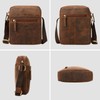 LEABAGS Men's Leather Small Shoulder Bag, Messenger Bag with Shoulder