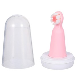 Abaodam Cepillo de Dientes de Silicona para Ñiño 0-1 Año con Cerdas Suaves de Tres Caras, Dedal de Silicona Grado Alimenticio, Limpieza Bucal Infantil Segura y Cómoda, Adecuado