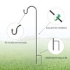 DKINY 4 x 100 cm Garden Shepherd Hooks Metal Garden