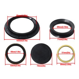 Sector Shaft Seal Kit for Sheppard M100 M90 Power Steering Gear Replace 5545741, 5544881
