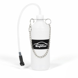 Wzyblixo One Man 1L Brake Bleed Bottle, Brake Fluid Bleeder Kit, with 24 inch Latex Tube and Universal Adapter.