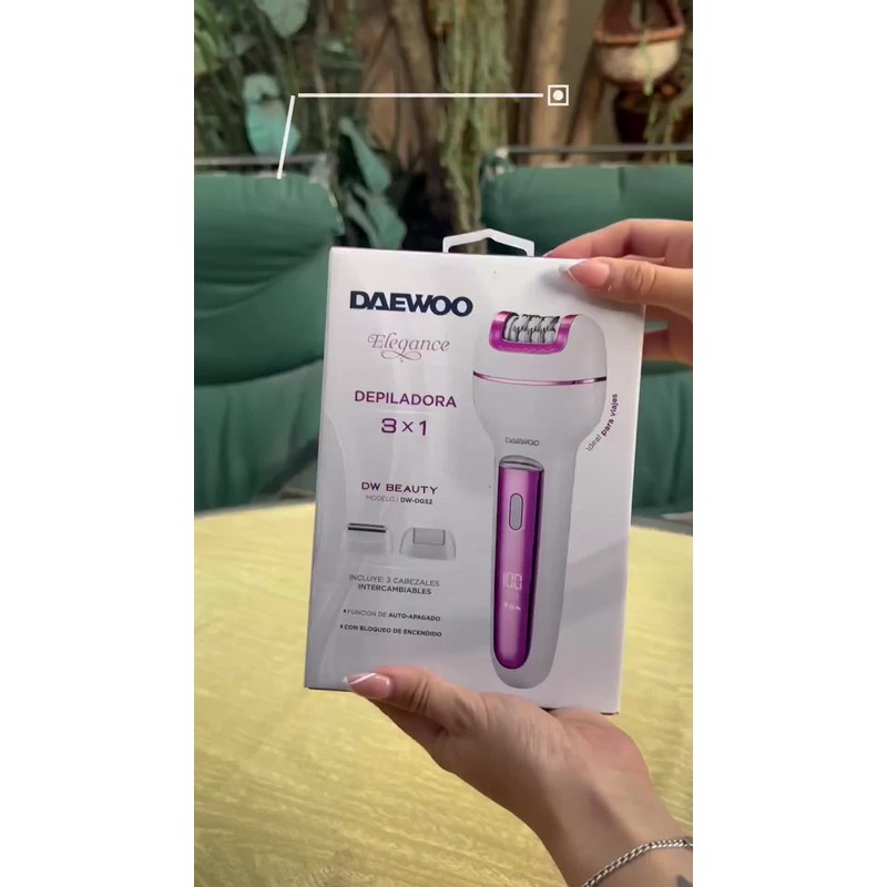 Depiladora Eléctrica Corporal Daewoo 3 En 1 Usb Dw-dgs2 Rosa