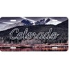 Colorado Scenic Background Metal License Plate