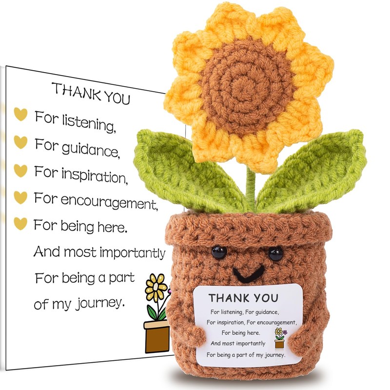 Knitted Potatoes Wool Dolls Handmade Toys Emotional Support Plush with,