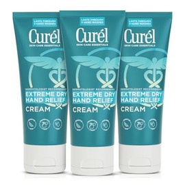 Curel Curel Extreme Dry Hand Relief, Dermatologist Recommended, Long-Lasting Cream For Dry Hands, Paraben Free, Fragrance-Free Hand Lotion, 3 Oz, Pack of 3 (9 Oz Total)