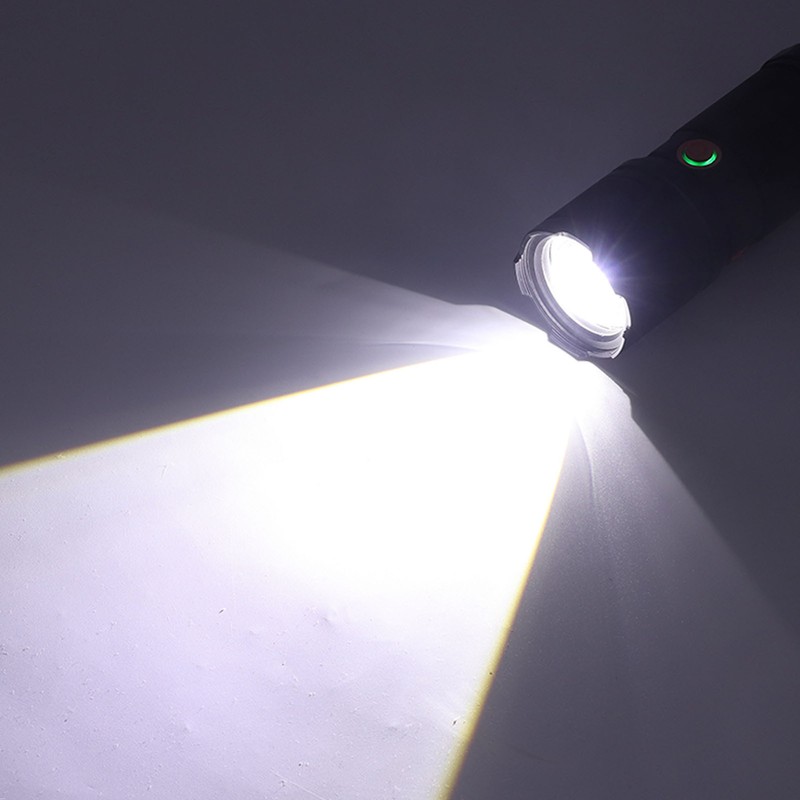 Flashlight High Brightness USB Charging Adjustable Focus Handheld Flashlight for