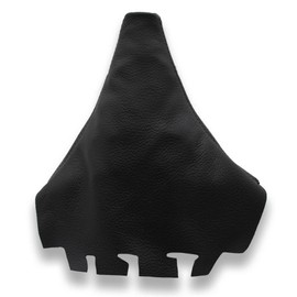 JPstraps - Gear Stick Gaiter Genuine Leather Black Compatible with Seat Ibiza IV (2002-2009)