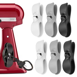 Singphere 6 Pezzi Organizer per Cavi Elettrodomestici,Cord Organizer a Clip per Cavo Per Elettrodomestici Da Cucina per Cavi da Cucina fermacavi Adesivi per Mixer Tostapane Cooker Air Fryer