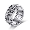 HUKKUN Fidget Ring Sterling Silver Celtic Spinner Ring Celtic Knot