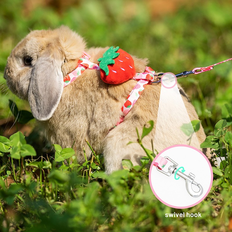 ORZECHKO Rabbit Harness and Leash - Adjustable Bunny Harness Escape