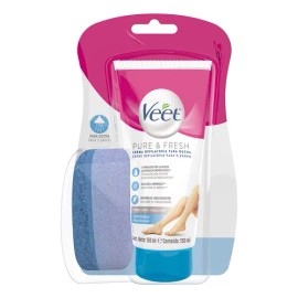 Crema Depilatoria Veet Pure & Fresh Piel Sensible 150 Ml