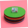 Operitacx 8pcs Round Eva Board Felt Wall Sticker Memo Board