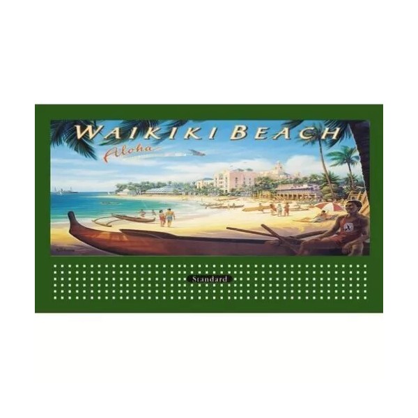 LIONEL STYLE BILLBOARD GLOSSY INSERT WAIKIKI BEACH & AMERICAN FLYER