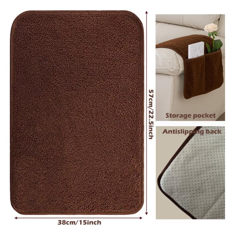 3 Pcs Recliner Covers Armrest Covers for Recliner Chair with
