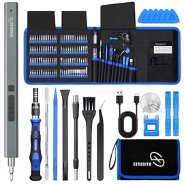 STREBITO Electric Screwdriver, 144-in-1 Precision Screwdriver Set, 120 Magnetic Bits, Organized Storage and Portability, Small Tool Kit for Electronics, PC, Computer, Laptop and RC, Gifts for Men