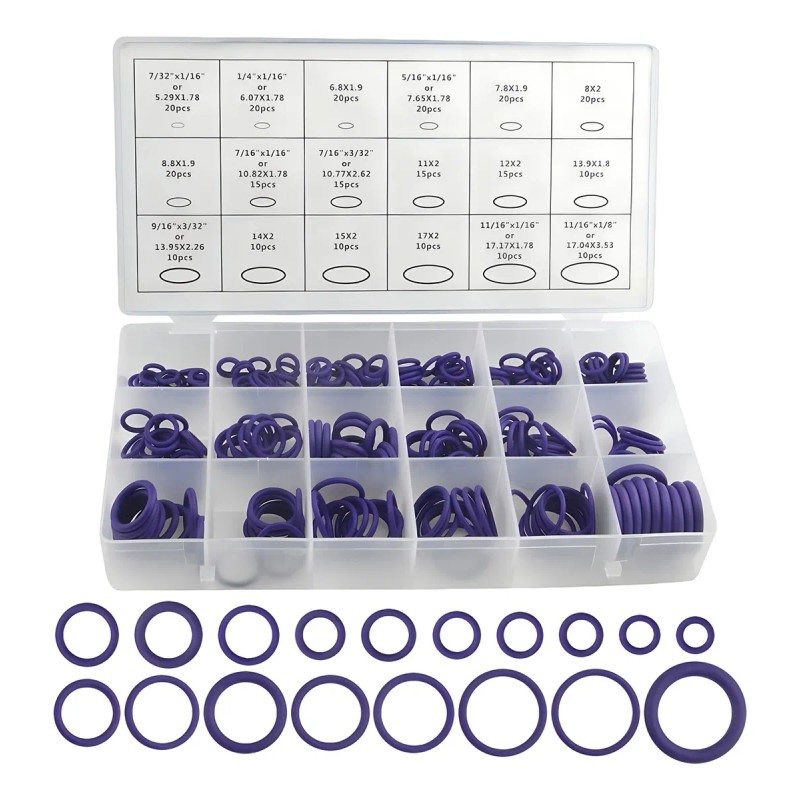 270pcs O Ring Anillos De Hule Alta Duración Universal Coche