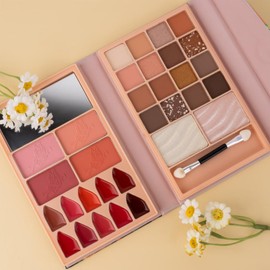 Professional Makeup Eyeshadow,Long-Lasting Makeup Palettes | Multi-Functional Makeup Kit for Makeup Beginners Beauty Lovers Casual Salon