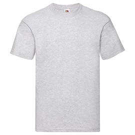 Fruit of the Loom Fruit of the Loom Men's Original T. T Shirt, Heather Grey, XL UK