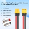 MOOKEERF 4 Pairs XT60 Plug Female and Male Connector with