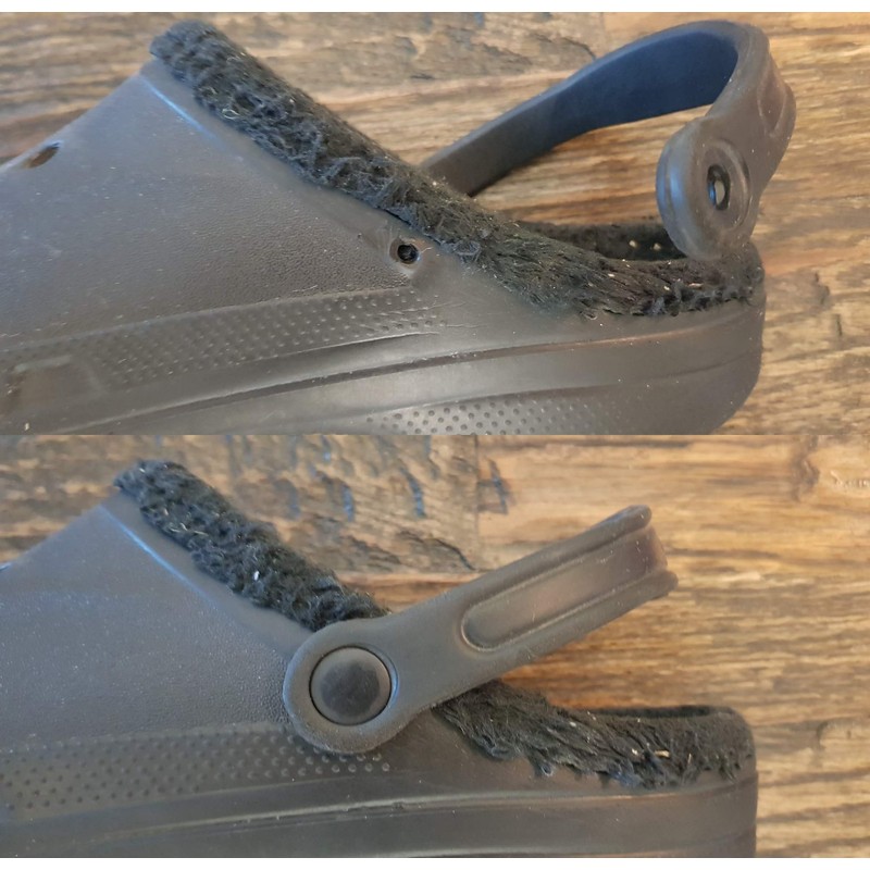 Replacement Rivets for Croc Black Set of 4