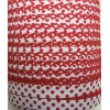Unbranded Crochet Edge Bias Tape, Double Fold, Polka Dot on White Red, 12mm, 1 yd cut