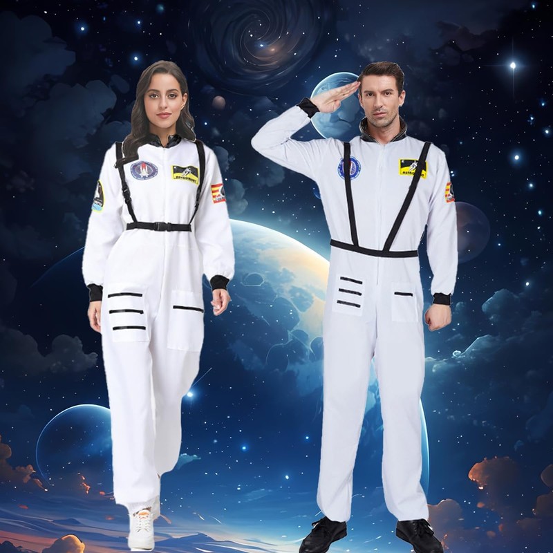 WELLXUNK Men's Astronaut Costume (L)