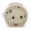 Acctim Grace Non-Ticking Sweep Analogue Bedroom Alarm Clock Earl Grey
