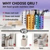 QRU Kitchen Utensil Holder for Countertop (H6.7” x W4.1”), Stainless