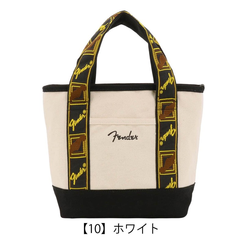 Fender Tote Bag, Canvas 950-6002 Mini Tote Handbag [10] White,