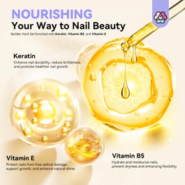 SAVILAND SAVILAND 6PCS Natural Cuticle Oil Pen with 50g Clear Nail Strengthen Gel Innovative Pressing Bottle