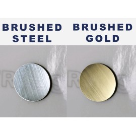 Advanced Trims SHELBY + GT500 SPOILER SPLITTER BUMPER BRUSHED GOLD LETTERS INSERTS 2020 - 2025