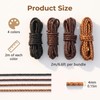 Genuine Leather String Cord, 8M Braided Leather Cord, Bolo Tie
