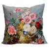 whooplaArt Elegant Decorative Velvet Floral Pillow Cover Double Sides Flower