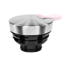 Emsa Soft Grip N4120600 Insulated Jug, 1.5 Litres, Stainless Steel, 12 Hours Hot + 24 Hours Cold, Leak-Proof, Non-Slip Handle, Powder Pink