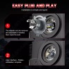 CHUSYYRAY Pair 7 inch Round LED Headlights HI-Lo Beam FOR
