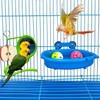 Bird Bath Tub Bowl Basin Hanging Birdbath Toy Pet Parrot