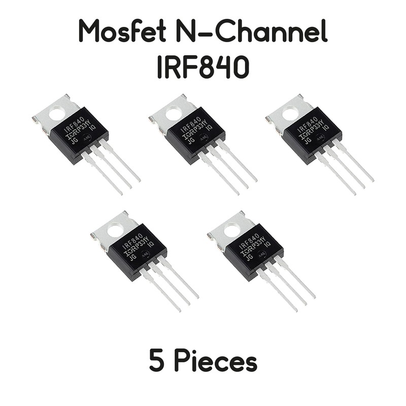 Set of 5 MOSFET N-Channel IRF840