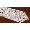 Spring Flower Table Runner Embroidered Flowery Table Placemats Floral Cutwork