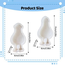 LUMOOM 2 Stück Möwe Silikonformen Gießformen, Seagull Dekoration Gipsform, Silikonform Maritim, Giessformen Silikon, Gips zum Gießen, für DIY Kerzen, Sommer Deko, Handwerk (Möwe)